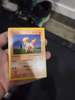 Pokemon Card - Ponyta Base Set (Shadowless) 60/102 Common 1st Edition (Vintage) - Image 1