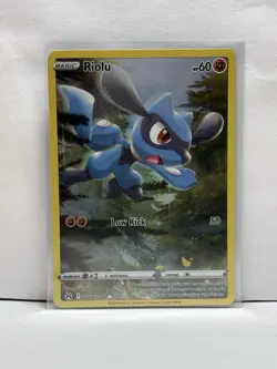 Pokemon TCG Riolu GG26/GG70 Crown Zenith Galarian Gallery Holo Card NM Condition - Image 1