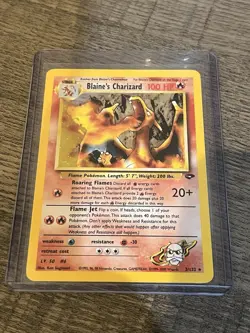 Pokemon TCG Blaine's Charizard 2/132 Gym Challenge, LP - Image 1