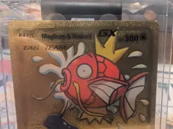Pokemon Magikarp & Wailord GX Gold Foil Fan Art Vinyl Collector Card 161/181 - Image 4