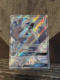 Pokemon TCG Lugia GX 207/214 (Full Art) SM Lost Thunder Ultra Rare Holo - Image 1