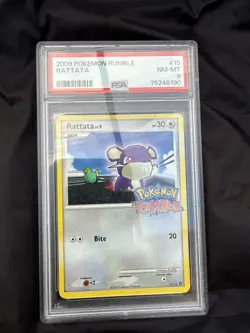 Pokemon Rattata Promo - Rumble - 15/16 - PSA 8 - Image 2