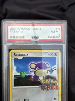 Pokemon Rattata Promo - Rumble - 15/16 - PSA 8 - Image 4