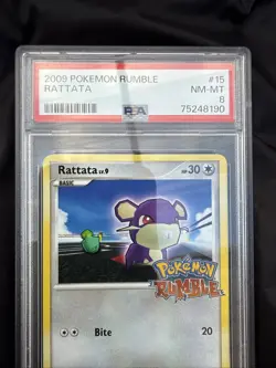 Pokemon Rattata Promo - Rumble - 15/16 - PSA 8 - Image 5