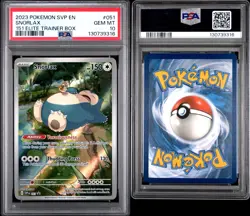 2023 POKEMON SVP EN-SV BLACK STAR PROMO 151 ELITE TRAINER BOX SNORLAX PSA 10 - Image 3