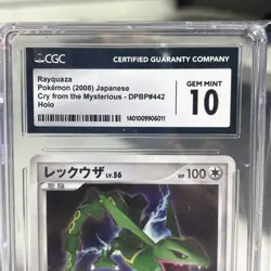 2008 Pokemon (Japanese) Rayquaza - Holo - Cry from the Mysterious - CGC GM MT 10 - Image 3