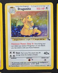 Vintage Pokemon Card Lot Holo Dragonite. Dark Vaporeon Vaporeon Unown Smoochum - Image 2