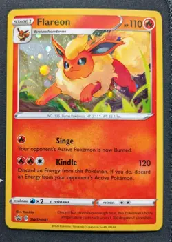 Flareon SWSH041 Promo Pokemon Card TCG Pokemon Trading Card Game Sword Shield NM - Image 1