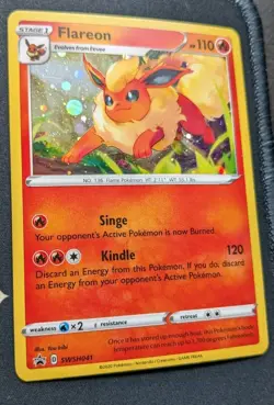 Flareon SWSH041 Promo Pokemon Card TCG Pokemon Trading Card Game Sword Shield NM - Image 3