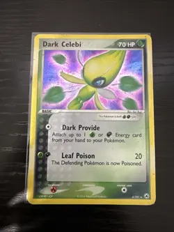 Pokemon Dark Celebi Holo Rare TCG Card #4/101 Hidden Legends Series - Image 1