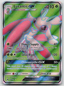 Pokemon Card Lurantis GX (Full Art) Ultra Rare SM Base Set 138/149 - Image 1