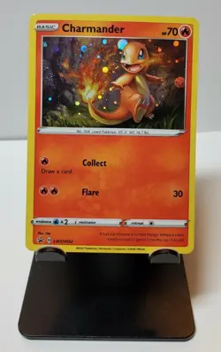 Pokemon Battle Styles Charmander Cosmo Holo *Swirl* SWSH092 Black Star Promo - Image 3