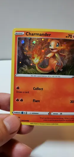 Pokemon Battle Styles Charmander Cosmo Holo *Swirl* SWSH092 Black Star Promo - Image 5