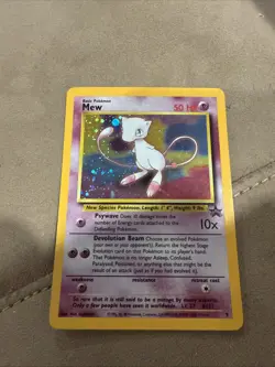 Pokemon 2000 WOTC Mew #9 Holo Black Star Promo English B - Image 1