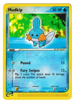 Mudkip - 60/109 - Ruby and Sapphire - Pokemon TCG - Image 1