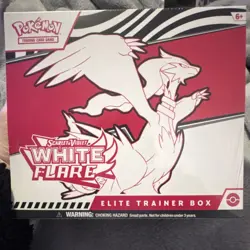 Pokemon Scarlet & Violet White Flare Elite Trainer Box English TCG 2024 - Image 1