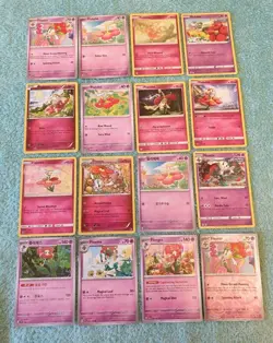 FLABEBE, FLOETTE, & FLORGES BUNDLE OF POKEMON CARDS - Image 1