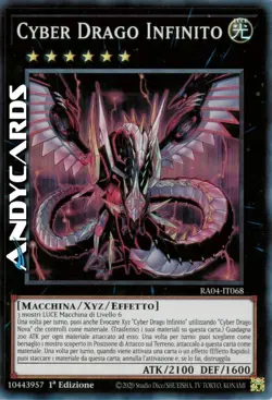 CYBER DRAGO INFINITO • Super R (Cyber Dragon Infinity) RA04 IT068 • 1Ed Yugioh! - Image 1