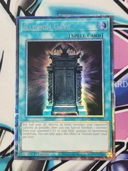 YUGIOH MZMU EN023 Illusion Gate Collector's RARE 1ST EDITION - Image 1