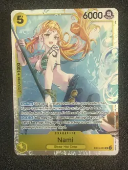 One Piece Nami Eglish EB03-053 Heroines SR - Near Mint - Image 1