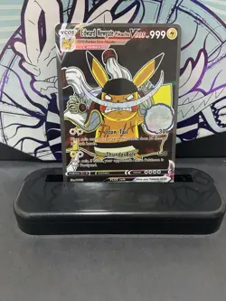Pikachu Cosplay Edward Newgate One Piece Pokemon Custom Fan Art Card Holo Foil - Image 1