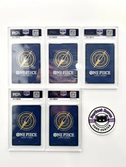 One Piece OP 13 Five Elders Demon Rare God Pack PSA 10 Sequential AA Full Set - Image 2