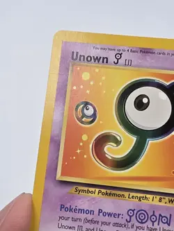 Unown J 38 Black Star Promo Rare Pokemon Card Unknown 2001 Vintage MP - Image 2