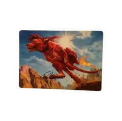 Red XIII, Proud Warrior Art Card (Gold-Stamped Signature) Art Series - Image 1