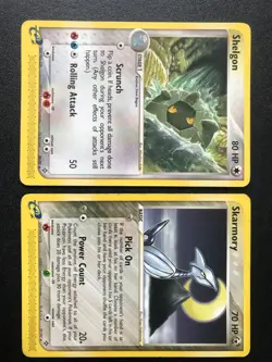 EX Dragon Set Pokemon cards Dragonair Ninjask Shelgon Skarmory Vibrava Houndour - Image 4