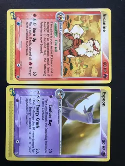 EX Sandstorm Set 10 Pokemon cards Arcanine Espeon Golduck Kecleon Pichu Nuzleaf - Image 2