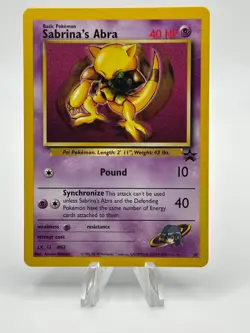 Sabrina's Abra - #19 WOTC Black Star Promo Card - Pokemon TCG - 2000 LP/NM - Image 1