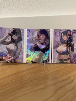 Raiden Shogun - Goddess Story Custom Anime Waifu Doujin Tri Fold Card - Image 2