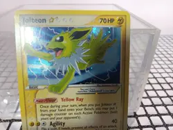 2007 Pokemon GOLD STAR EX Power Keepers SHINY Jolteon Holo Foil Rare 101/108 - Image 2