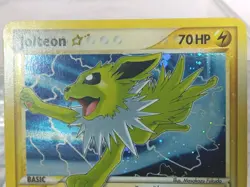 2007 Pokemon GOLD STAR EX Power Keepers SHINY Jolteon Holo Foil Rare 101/108 - Image 5