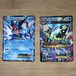 Pokemon TCG Ash-Greninja EX & Primal Kyogre EX Holo Card Lot XY133 149/160 2016 - Image 1