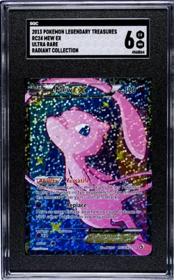 2013 Pokemon Legendary Treasures RC24 Mew EX Radiant Collection - SGC 6 - Image 1