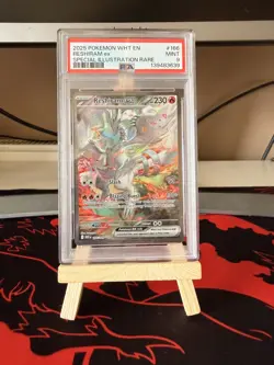 2025 POKEMON WHT EN-WHITE FLARE SPECIAL ILLUSTRATION RARE RESHIRAM EX PSA 9 - Image 1