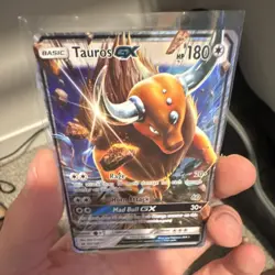 Pokemon Tauros GX 100/149 SM Base Set Ultra Rare Holo GX Basic 180HP English - Image 1