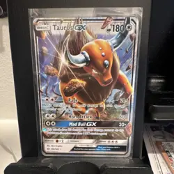Pokemon Tauros GX 100/149 SM Base Set Ultra Rare Holo GX Basic 180HP English - Image 2