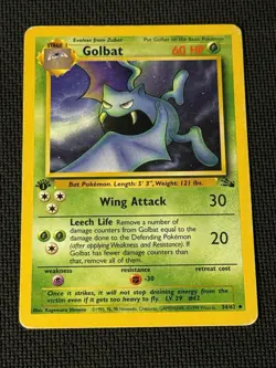 Golbat 34/62 - 1st Edition - Pokemon Fossil - Image 1