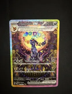 Pokemon Umbreon ex 161/131 Sv: Prismatic Evolutions Full Art Holo SIR 2025 - Image 3