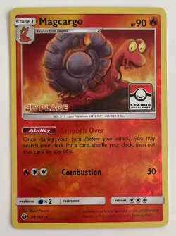 Magcargo 24/168 Pokemon TCG Celestial Storm League Challenge 3rd Place Promo MP - Image 1