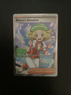 Pokemon TCG: Bianca's Devotion 197/162 SV: Temporal Forces Full Art Trainer NM - Image 1