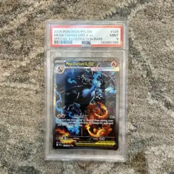 2025 POKEMON PFL SPECIAL ILLUSTRATION RARE #125 MEGA CHARIZARD X EX PSA 9 - Image 4