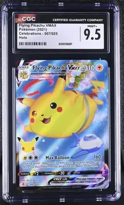 Flying Pikachu VMAX *CGC 9.5* Holo *Celebrations* #7 *2021* Pokemon - Image 1