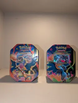 Pokemon TCG - Mega Charizard EX Tin - SET OF 2 - Brand New Sealed!! - Image 1