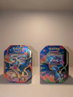 Pokemon TCG - Mega Charizard EX Tin - SET OF 2 - Brand New Sealed!! - Image 2