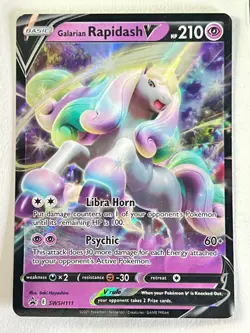Galarian Rapidash V SWSH111 Black Star Promo Pokemon TCG Box Fresh Near Mint NM - Image 1