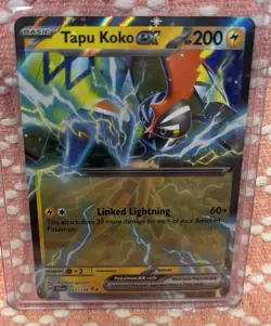 Tapu Koko Ex 51/159 Pokemon TCG S&V Journey Together Double Rare Holo NM - Image 1