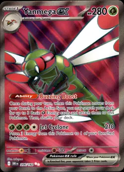 Yanmega ex - 206/182 Ultra Rare - Pokemon SV10: Destined Rivals NM - Image 1